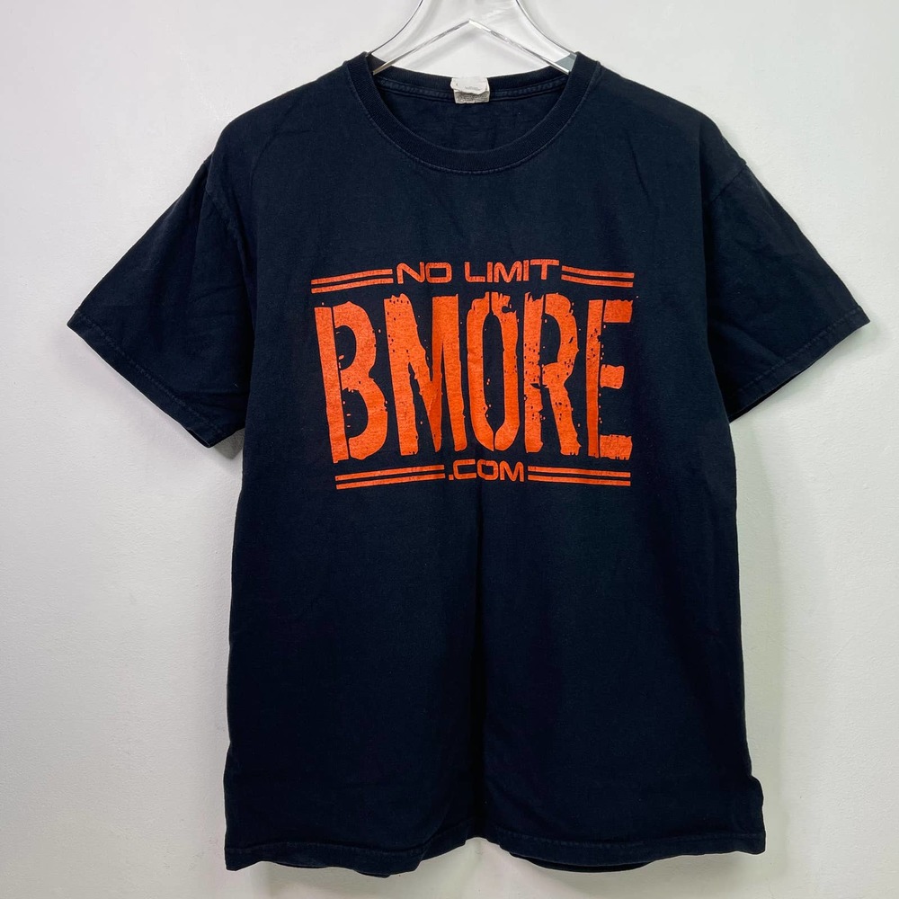 Vintage Baltimore Orioles No Limit Custom Car Rims 410 Bmore Black T-shirt Large